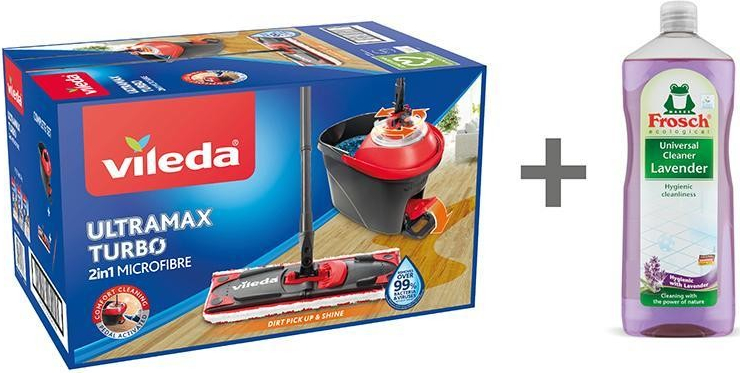 Vileda Ultramax TURBO mop + vědro + FROSCH zdarma ST2211735