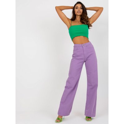 Basic kalhoty s širokými nohavicemi a vysokým pasem -lk-sp-1331-p.76p-light violet – Zboží Mobilmania