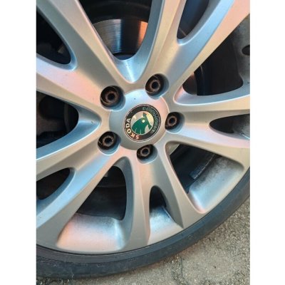 Kryty šroubů kol, 17 mm, černé, s pinzetou, 21 ks – Zboží Mobilmania