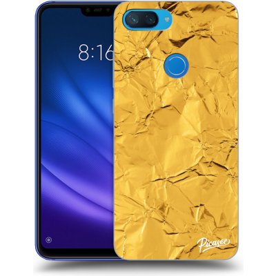 Pouzdro Picasee silikonové Xiaomi Mi 8 Lite - Gold černé – Zbozi.Blesk.cz