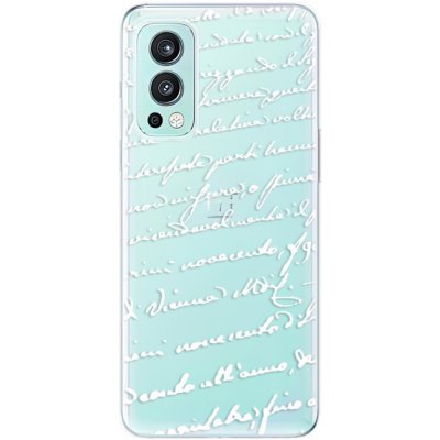 Pouzdro iSaprio - Handwriting 01 OnePlus Nord 2 5G bílé