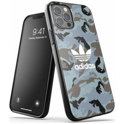 Pouzdro Adidas Adidas OR SnapCase Camo iPhone 12/12 Pro modrá/černé