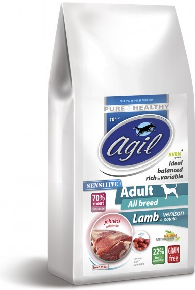 Agil Adult Sensitive Lamb & Venison Grain Free 10 kg