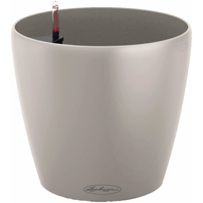 Lechuza Samozavlažovací květináč CLASSICO Color 43 písk.hnědá, 42 x 39,5 cm – Hledejceny.cz