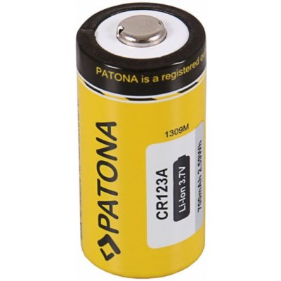 PATONA nabíjecí baterie CR123A/16340 700mAh Li-Ion 3,7V – Zboží Mobilmania