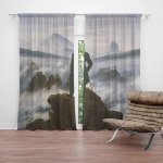 Sablio Závěs Poutník nad mořem mlhy - Caspar David Friedrich: 2ks 140x250cm – Hledejceny.cz