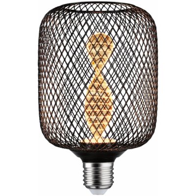 Paulmann P 29082 Metallic Glow Standard 230V LED žárovka Zyl E27 Helix 3,5W 1800K černá – Hledejceny.cz
