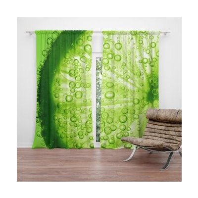 Sablio Závěs Limetka: 2ks 140x250cm – Hledejceny.cz
