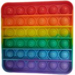 Push game Antistresová hra čtverec duhový – Zboží Mobilmania