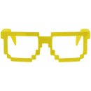GoDan Párty brýle Pixely žluté plastové