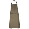 Zástěra The One Apron Zástěra na krk hnědá taupe