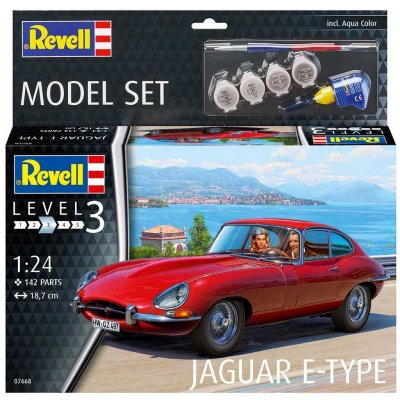 Revell Jaguar E Type Coupé Plastic Model Kit auto 07668 1:24 – Hledejceny.cz