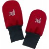 Kojenecká rukavice Esito Zimní bezpalcové rukavice softshell s beránkem Red červená
