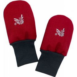 Esito Zimní bezpalcové rukavice softshell s beránkem Red červená