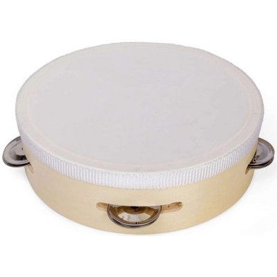 Bigjigs Toys Dřevěná tamburína přírodní – Zbozi.Blesk.cz