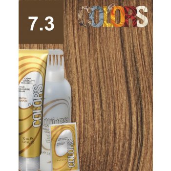 Colors Keratin Complex barva set 7.3 blond zlatá