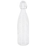 H&L Skleněná lahev s klipem 1000ml, pruhy – Hledejceny.cz