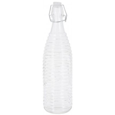 H&L Skleněná lahev s klipem 1000ml, pruhy – Hledejceny.cz
