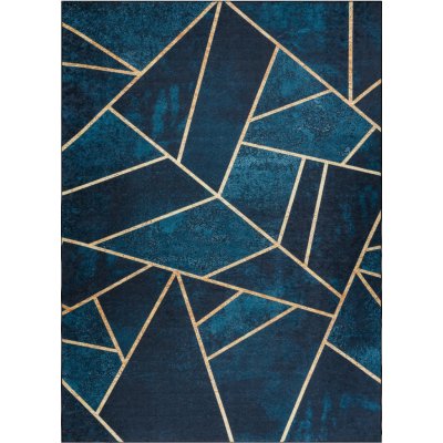 Dywany Łuszczów Andre Mosaic 1173 modrá – Zboží Mobilmania