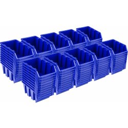 Prosperplast Sada 100 x stohovacích boxů NP8 modré