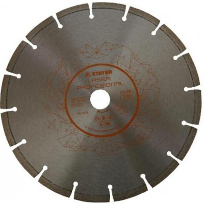 Kotouč diamantový segmentový, Ø 115 x 22,2 x 7 mm, LASER PROFESIONAL, STAYER – Zboží Dáma