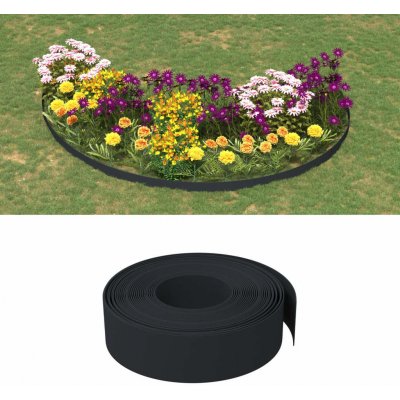 zahrada-XL Travní lem černý 10 m 15 cm polyethylen – Zboží Mobilmania