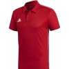 Pánské Tričko adidas Performance CORE18 POLO Tmavě červená bílá