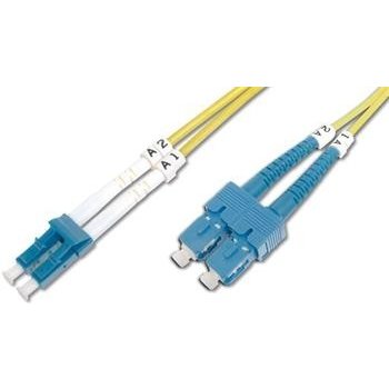 Digitus Fiber Optic Patch Cord, LC-SC, SM 09/125 µ, Duplex, 2m