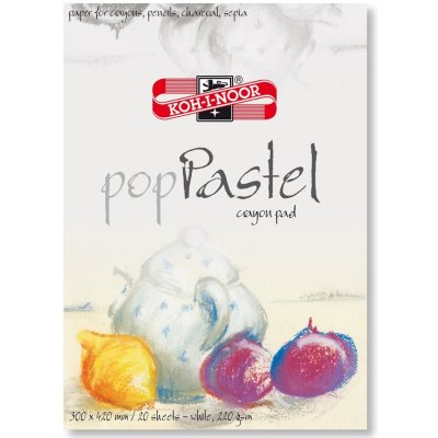 Koh i noor Blok 9920007 300x420 bílý PASTEL 220g – Sleviste.cz