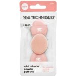 Real Techniques Mini Miracle Powder Puff mini labutěnky na pudrové produkty 1 balení růžová – Zboží Dáma