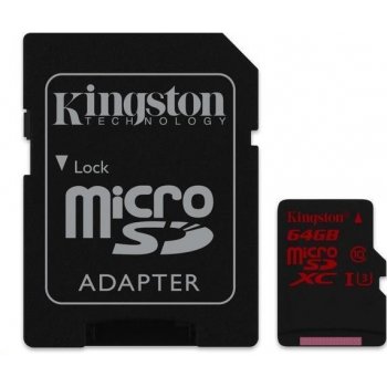 Kingston microSDXC 64 GB UHS-I U3 SDCA3/64GB