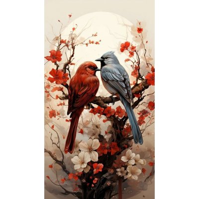 Norimpex Ptačí romance 40 × 30 cm – Sleviste.cz