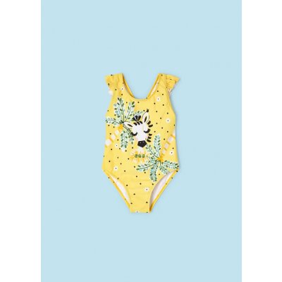 Mini Mayoral Plavky jednodílné Zebra žluté – Zboží Dáma