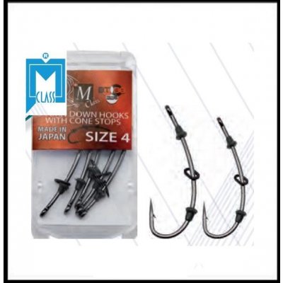 MILO Turn Down With Cone Stops Black Ready D-RIG Hook B.T.B vel.4 5ks – Hledejceny.cz