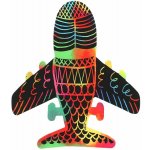 decoDoma Duhové škrabací obrázky Dopravní prostředky 8 ks – Zboží Mobilmania