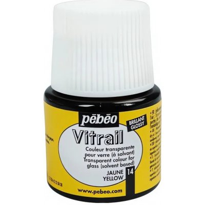 Pébéo č.04 VITRAIL nevypalovací barva na sklo 45 ml sluneční žlutá – Hledejceny.cz
