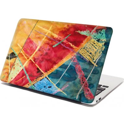 Sablio Samolepka na notebook Barevné čáry - 29x20 cm – Zboží Živě