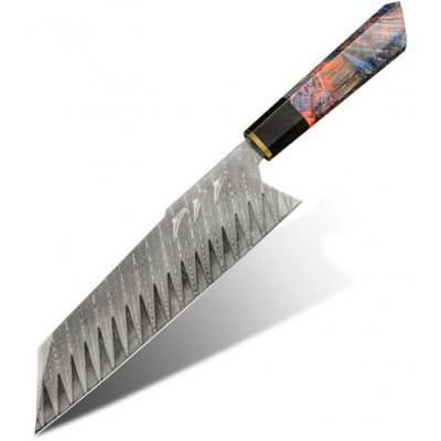 KnifeBoss kuchařský damaškový nůž Chef Kiritsuke 8" Chameleon 200 mm – Zboží Mobilmania