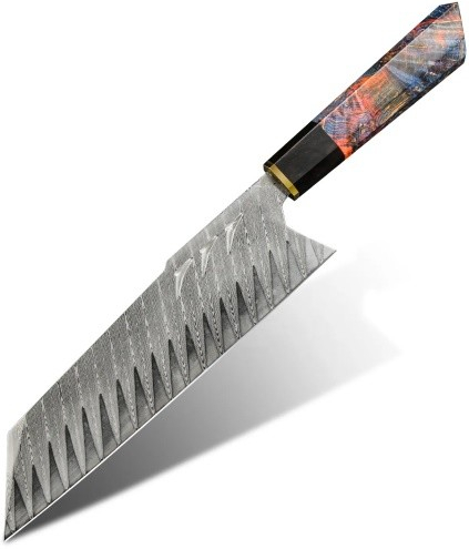 KnifeBoss kuchařský damaškový nůž Chef Kiritsuke 8\