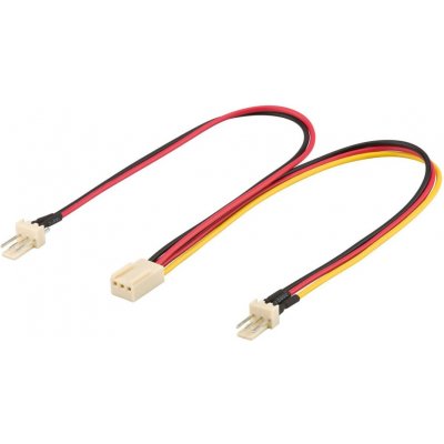 PremiumCord rozdvojka pro napájení ventilátorů 3pin, 22cm kn-22 – Zboží Živě