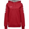 Dámská mikina Hummel 203510 Go Cotton hoodie W. 3062-červená