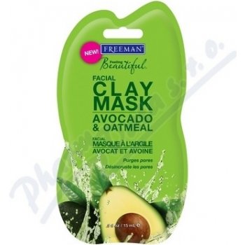 Freeman jílová pleťová maska s avokádem a ovsem Facial Clay Mask Avocado & Oatmeal 15 ml