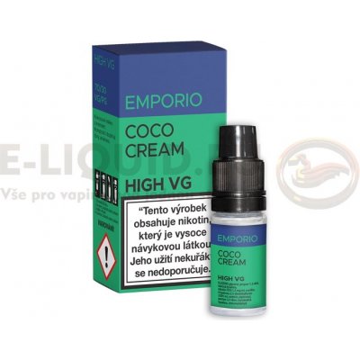 Imperia EMPORIO HIGH VG Coco Cream 10 ml 3 mg – Zbozi.Blesk.cz