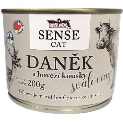 Falco Sense Cat daněk a hovězí 200 g – Hledejceny.cz