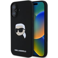 Karl Lagerfeld Liquid Silicone Karl Head MagSafe Zadní pro iPhone 16 Black