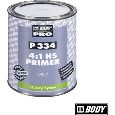 HB BODY Pro P334 2K PRIMER akrylátový plnič 4 l šedý