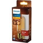Philips LED filament žárovka E27 T32 7W 40W 470lm 1800K nestmívatelná, jantarová – Zboží Živě