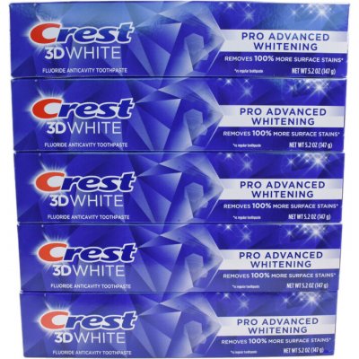 Crest 3D White ADVANCED Whitening 5x 147 g – Hledejceny.cz