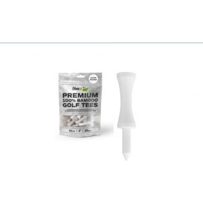 GOLF ONE8 Premium 100% Bamboo Golf Tees 51mm (2") - bílá 20ks – Zboží Dáma