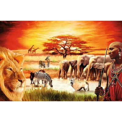 Ravensburger Savana hrdí Masajové 3000 dílků